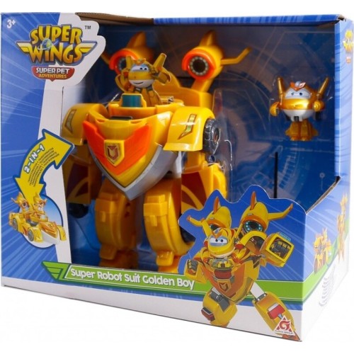 Just toys Super Wings Super Pet Robot Suit Golden Boy 770300 6911400434477