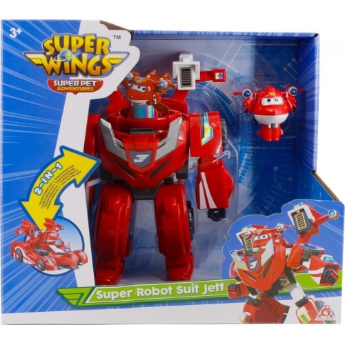 Just toys Super Wings Super Pet Robot Suit Jett 770300 6911400434453