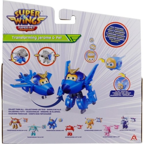 Just toys Super Wings Super Pet Transforming Jerome And Super Pet 770400 6911400429886