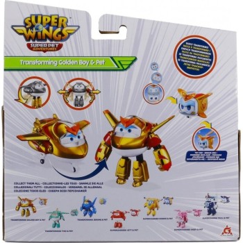 Just toys Super Wings Super Pet Transforming Golden Boy And Super Pet 770400 6911400429879