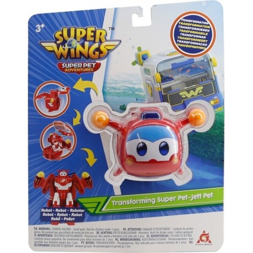 Just toys Super Wings Super Pet Transforming Robot Jett Pet 770600 6911400434491