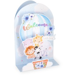 Legami Pop-Up Card - Pop-Up Greeting Card Baby Boy BGPU0016 8052694022563