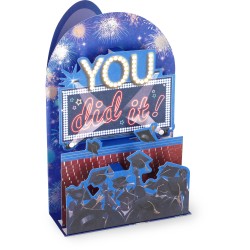 Legami Pop-Up Card - Pop-Up Greeting Card Graduation Party BGPU0026 8052694024543
