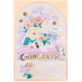 Legami Pop-Up Card - Pop-Up Ευχετήρια Κάρτα Wedding Car BGPU0024 8052694022648
