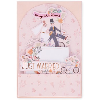 Legami Pop-Up Card - Pop-Up Greeting Card Wedding Cake BGPU0023 8052694022631