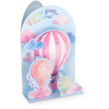 Legami Pop-Up Card - Pop-Up Greeting Card Air Balloon BGPU0022 8052694022624