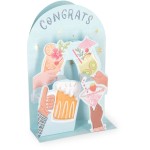 Legami Pop-Up Card - Pop-Up Greeting Card Cocktail BGPU0020 8052694022600