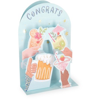 Legami Pop-Up Card - Pop-Up Ευχετήρια Κάρτα Cocktail BGPU0020 8052694022600