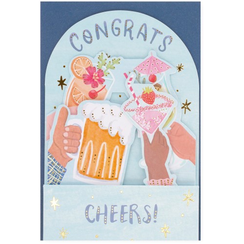 Legami Pop-Up Card - Pop-Up Greeting Card Cocktail BGPU0020 8052694022600