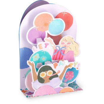 Legami Pop-Up Card - Pop-Up Ευχετήρια Κάρτα Party Girls BGPU0019 8052694022594