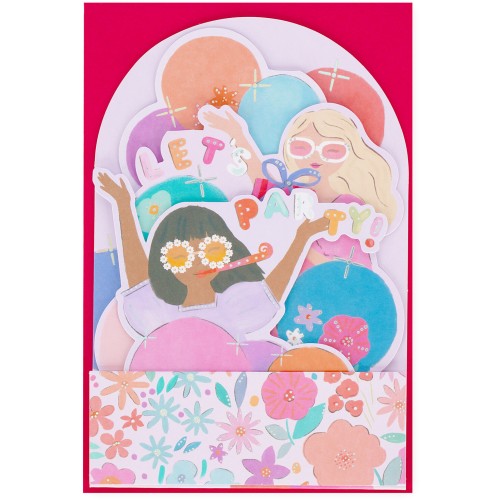 Legami Pop-Up Card - Pop-Up Ευχετήρια Κάρτα Party Girls BGPU0019 8052694022594