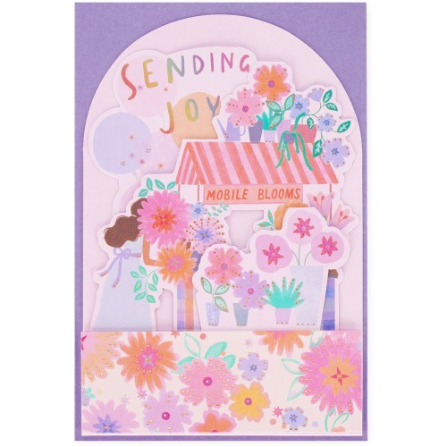 Legami Pop-Up Card - Pop-Up Greeting Card Flower Cart BGPU0017 8052694022570