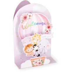 Legami Pop-Up Card - Pop-Up Greeting Card Baby Girl BGPU0015 8052694022556