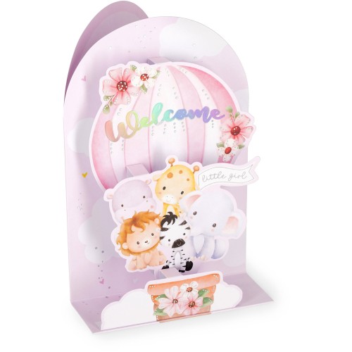 Legami Pop-Up Card - Pop-Up Ευχετήρια Κάρτα Baby Girl BGPU0015 8052694022556