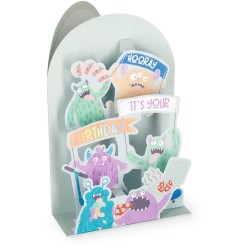 Legami Pop-Up Card - Pop-Up Greeting Card Monster BGPU0011 8052694022518