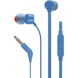 jbl t110 wired universal in-ear headphone with remote  and microphone - blu JBL1003 6925281918940