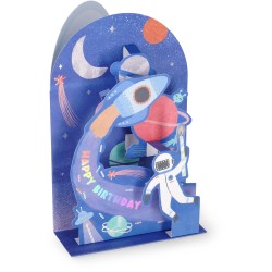 Legami Pop-Up Card - Pop-Up Greeting Card Space BGPU0007 8052694022471