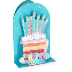 Legami Pop-Up Card - Pop-Up Greeting Card Birthday Cake BGPU0006 8052694022464