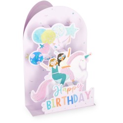 Legami Pop-Up Card - Pop-Up Greeting Card Unicorn BGPU0005 8052694022457