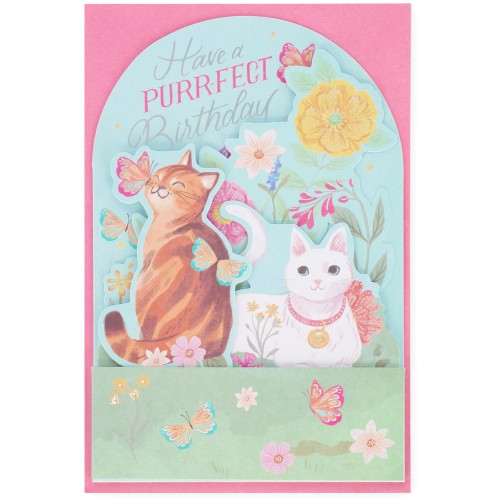 Legami Pop-Up Card - Pop-Up Greeting Card Kitty BGPU0002 8052694022426