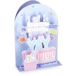 Legami Pop-Up Card - Pop-Up Greeting Card Birthday Cake BGPU0001 8052694022419