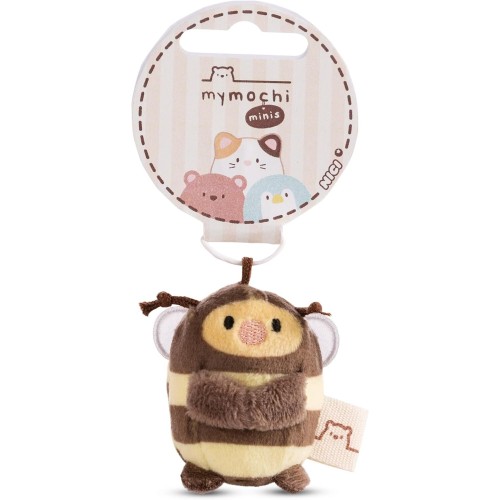 nici - plush beenie bee 5cm brown - cute plush toy with soft padding for  and cuddles, doudou, perfect as a gift idea for childr