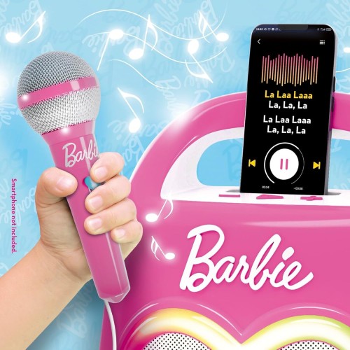 Lisciani Barbie Party - Partymaker Φορητό Ηχείο Bluetooth Καραόκε Με Μικρόφωνο 104475 8008324104475