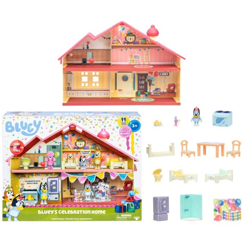 Giochi Preziosi Bluey Σετ Παιχνιδιού Σπίτι Ωρα Για Παρτυ BLY76000 8056379175308