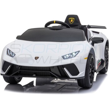Ηλεκτροκίνητο Αυτοκίνητο Lamborghini Huracan Original License 12V - Λευκό | Skorpion Wheels - 5246030 5246030A 5201671006727