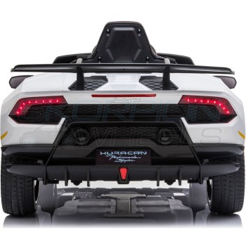 Electric Car Lamborghini Huracan Original License 12V - White | Skorpion Wheels - 5246030 5246030A 5201671006727
