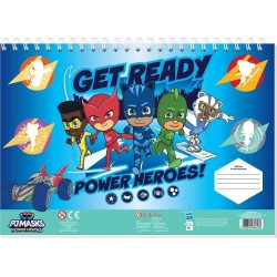 Diakakis imports Μπλοκ Ζωγραφικής PJ Masks 23X33 40Φυλ Αυτοκ-Στενσιλ- 2Σελ ΧΡ 2Σχ. 000484307 5205698686436
