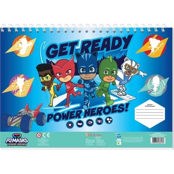 Diakakis imports Μπλοκ Ζωγραφικής PJ Masks 23X33 40Φυλ Αυτοκ-Στενσιλ- 2Σελ ΧΡ 2Σχ. 000484307 5205698686436