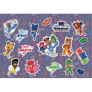 Diakakis imports PJ Masks Drawing Pad 23x33 40 Sheets Self-adhesive Stencils - 2 Pages, 2 Colors. 000484307 5205698686436
