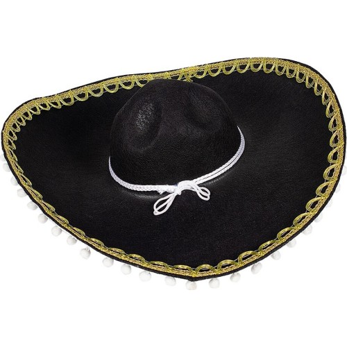 fun world Adult Mexican Hat Black 3563 5212007595921