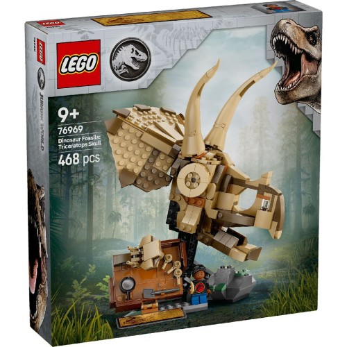 LEGO Jurassic World Απολιθώματα Δεινοσαύρων: Κρανίο Τρικεράτοπα 76969 5702017814193
