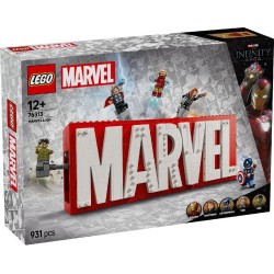 LEGO Marvel Avengers Marvel Super Heroes Logo and Minifigures 76313 5702017817866
