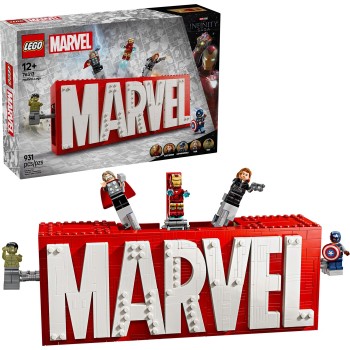 LEGO Marvel Avengers Marvel Super Heroes Logo and Minifigures 76313 5702017817866