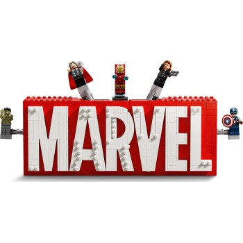 LEGO Marvel Avengers Marvel Super Heroes Logo and Minifigures 76313 5702017817866
