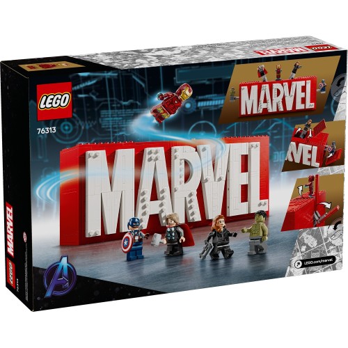 LEGO Marvel Avengers Marvel Super Heroes Logo and Minifigures 76313 5702017817866