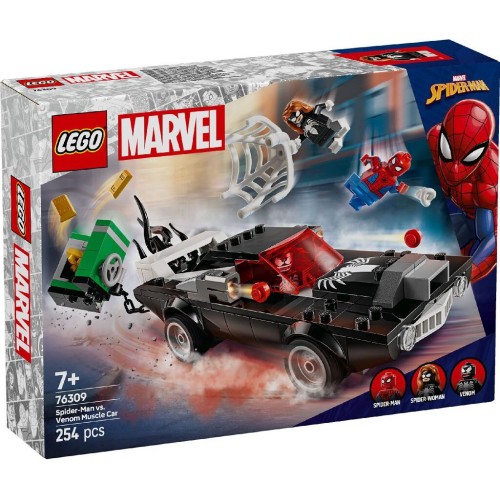 LEGO Marvel Avengers Marvel Super Heroes Spider-Man Εναντίον Muscle Car Του Βένομ 76309 5702017817828