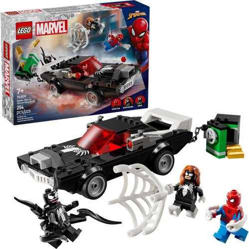 LEGO Marvel Avengers Marvel Super Heroes Spider-Man Εναντίον Muscle Car Του Βένομ 76309 5702017817828