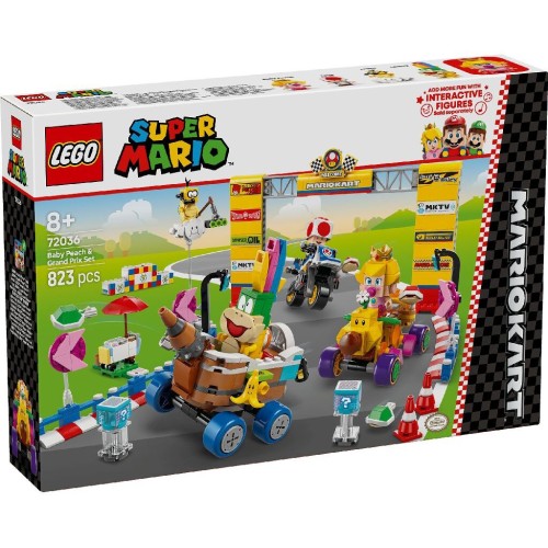 LEGO Super Mario mario kart – baby peach and grand prix set 72036 5702017816531