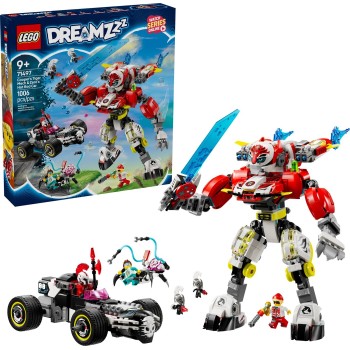 LEGO Dreamzzz Εξωστολή Τίγρης Του Κούπερ & Αυτοκίνητο Hot Rod Ζίροου 71497 5702017812472