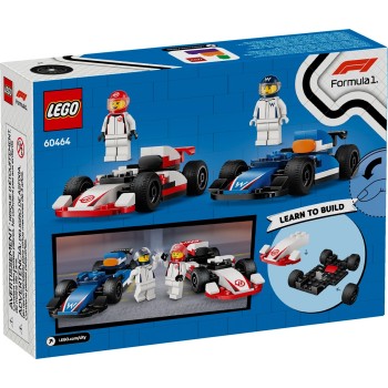 LEGO City f1 williams racing and haas race cars 60464 5702017812632