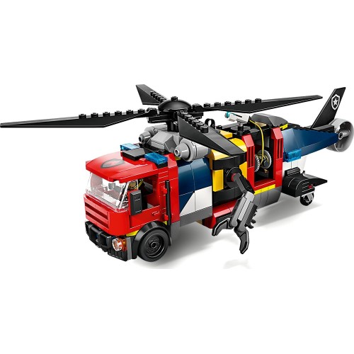 LEGO City Συλλογή Με Ελικόπτερο, Πυροσβεστικό Φορτηγό & Υποβρύχιο 60462 5702017812625