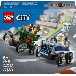 LEGO City airplane vs. hospital bed race car pack 60459 5702017812595