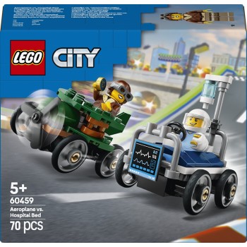 LEGO City airplane vs. hospital bed race car pack 60459 5702017812595