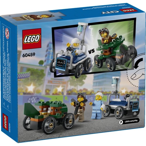 LEGO City airplane vs. hospital bed race car pack 60459 5702017812595