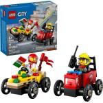 LEGO City Πακέτο Αγωνιστικών Αυτοκινήτων - Φορτηγάκι Πίτσας Vs. Πυροσβεστικό Φορτηγό 60458 5702017812588
