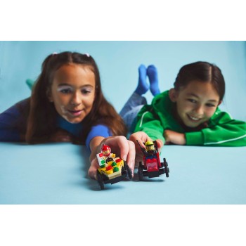 LEGO City Πακέτο Αγωνιστικών Αυτοκινήτων - Φορτηγάκι Πίτσας Vs. Πυροσβεστικό Φορτηγό 60458 5702017812588